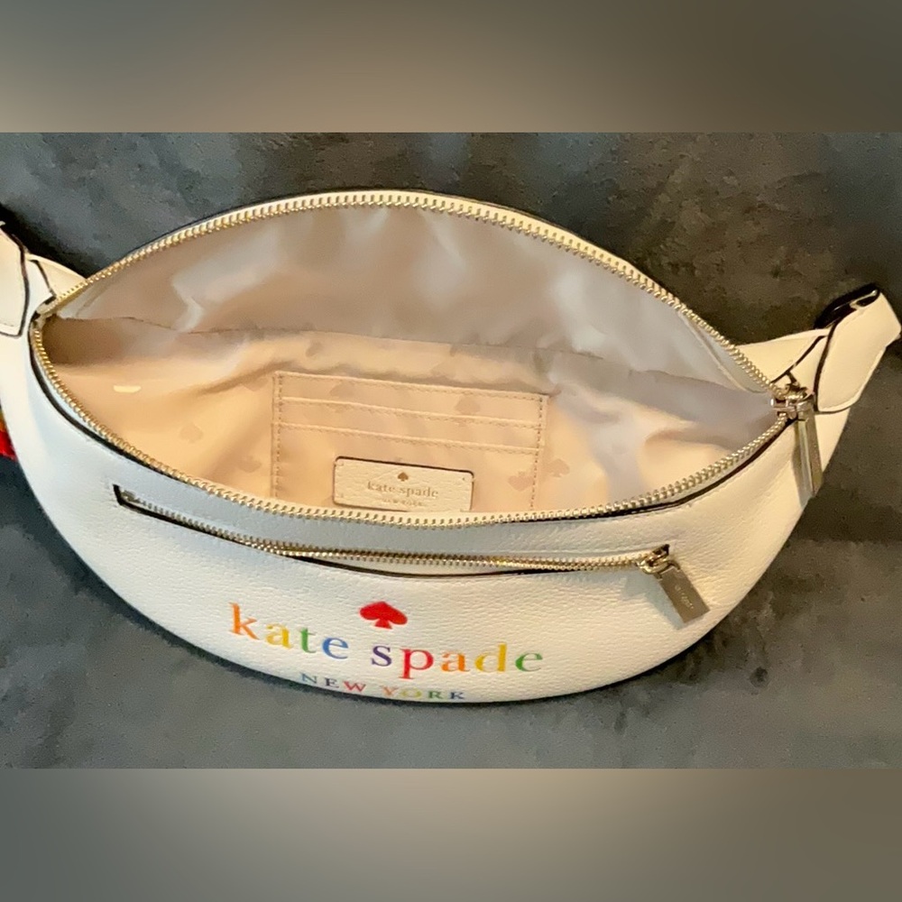 Kate Spade Pride White Leather Belt Bag - Picture 7 of 7